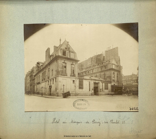 Hôtel du Marquis de Paroy, Rue Charlot 83