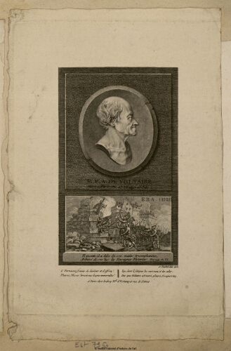 M. F. A. de Voltaire, mort à Paris