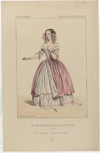 Mme Anna Thillon, rôle de Coriali dans Cagliostro, Acte II