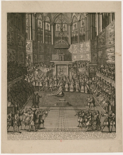 L'Auguste et magnifique cérémonie du sacre et couronnement de Louis XV roi de France et de Navarre