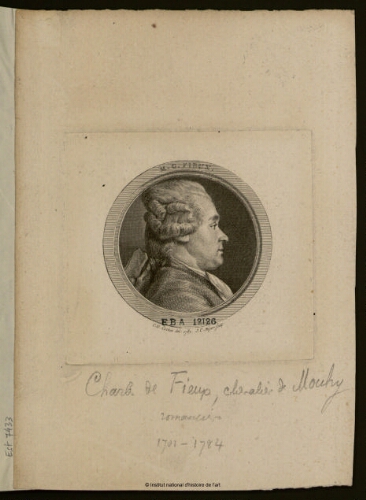 M. C. Fieux (Charles de Fieux, chevalier de Mouhy, romanicer, 1701-1784)
