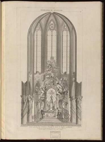 Livre de dessins d'autels à l'usage de toutes les Eglises gothiques [...]