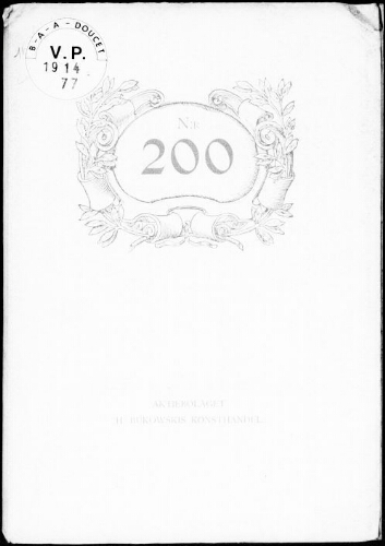 Catalogue des tapisseries de la Manufacture Royale de Beauvais et d’un lit [...] : [vente du 16 février 1914]