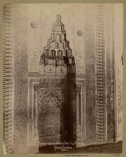Brousse, intérieur du Turbé Vert, le Mirhab, 1894