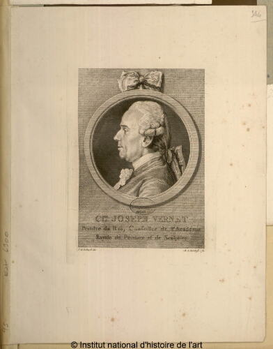 Cl. Joseph Vernet, peintre du Roi, conseiller de l'Académie Royale de Peinture et de Sculpture