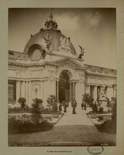 Exposition Universelle de 1900. Porte Monumentale du Petit Palais, Cour Intérieure