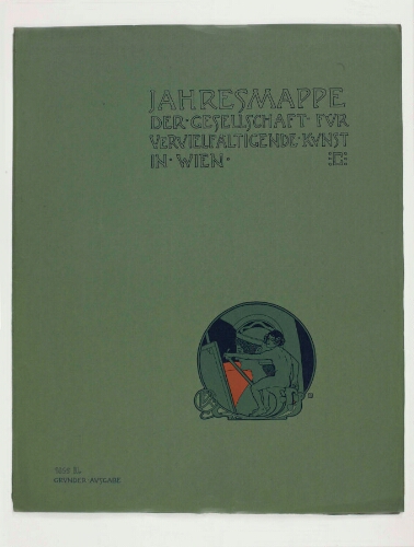 Jahresmappe der Gesellschaft für vervielfältigende Kunst in Wien. 1899-II