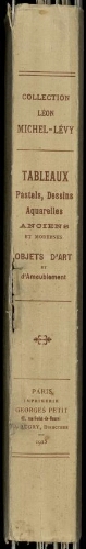 Collection Léon Michel-Lévy : [vente des 17 et 18 juin 1925]