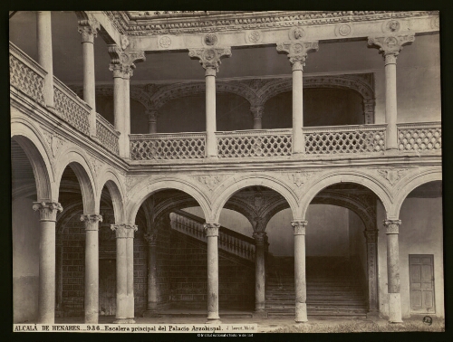 Alcala de Henares. Escalera principal del Palacio Arzobispal