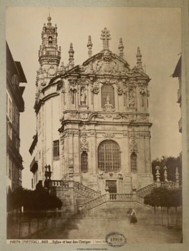 Porto (Portugal). Eglise et tour des Clerigos
