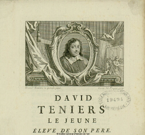 David Teniers le Jeune, élève de son père