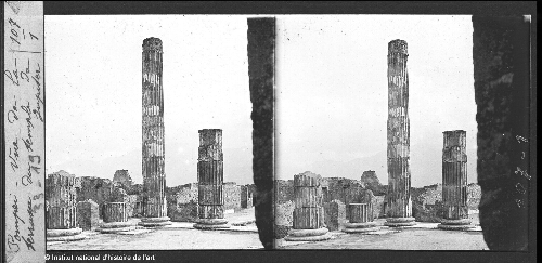 Pompei. Vue de la terrasse du temple de Jupiter