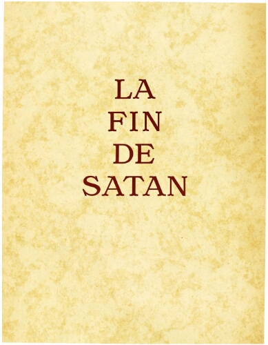 La Fin de Satan : 50 eaux-fortes originales par Emile Bernard
