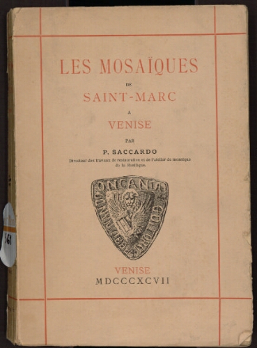 Les Mosaïques de Saint-Marc à Venise