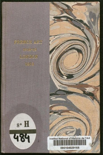 Catalogue of exhibition of french art, 1914-1919