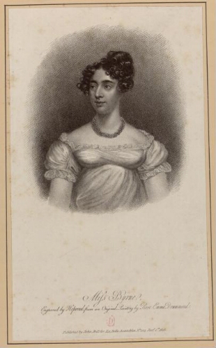 Miss Byrne engraved by Hopwood from an original painting by Rose Emma Drummond