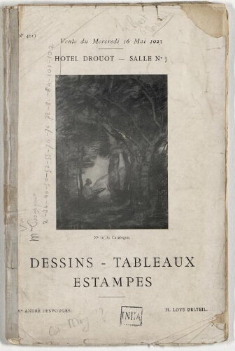 Dessins, tableaux, estampes : [vente du 16 mai 1923]