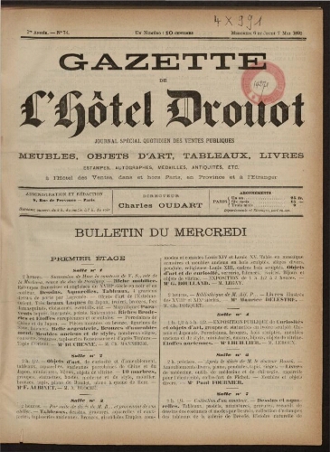 Gazette de l'Hôtel Drouot. 02 : 1891