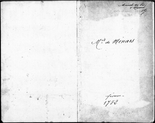 Catalogue des différents objets de curiosités dans les sciences et arts qui composent le Cabinet de feu M. le marquis de Ménars [...] : [vente du 18 mars 1782]