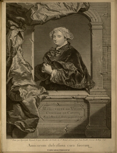 Marguerite de Valois, Comtesse de Caylus, morte à Paris, le 15 avril 1729 âgée de 57 ans