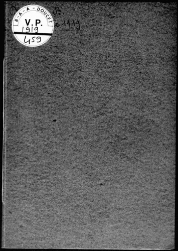 Auktions-Katalog XV enthaltend: Sammlung Dr. H. in B., Münzen und Medaillen des Bistums Osnabrück und Münzen und Medaillen aus verschiedenem Besitz : [vente du 9 décembre 1919]