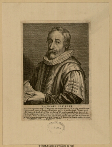 Raphael Sadeler, excellent engraveur natif de Brusselles en Brabant, l'an 1555 [...]