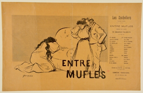 Entre mufles : Programme pour la Comédie Parisienne du 27 et 28 septembre 1895