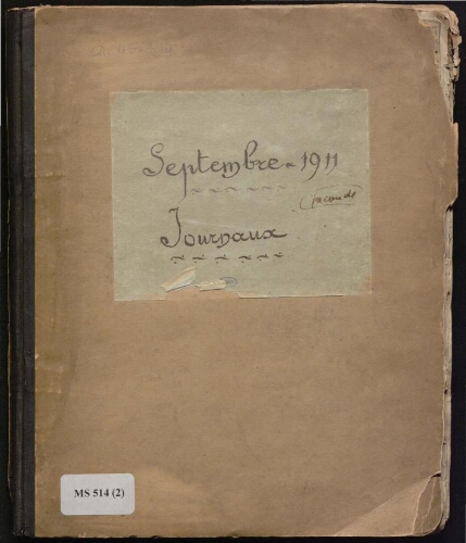 Cahier formé par Apollinaire réunissant des documents se rattachant au vol de la Joconde et des statues ibériques au Louvre. 2 : Journaux
