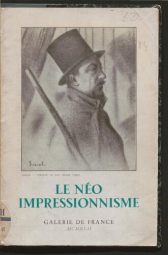 Les Néo-impressionnistes [...], Galerie de France, 12 décembre au 15 janvier