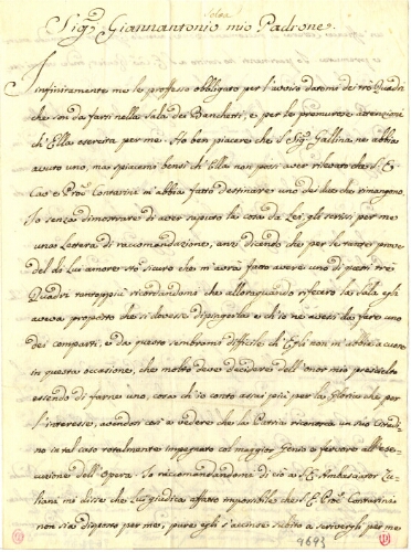 Lettre de Pietro Antonio Novelli, 8 juin 1782