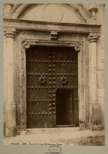 Toledo. Puerta de la casa del Banquero Alegre