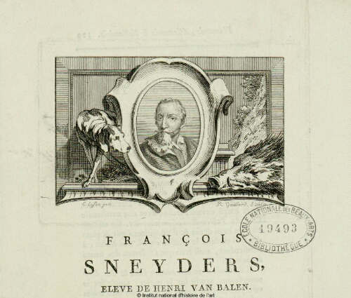 François Sneyders, élève de Henri van Balen