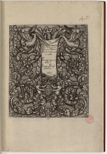 Nouveaux livre d'ornements propres pour peintres, graveurs, orfèvres et autres, inventés et gravés par Étienne-Joseph Daudet