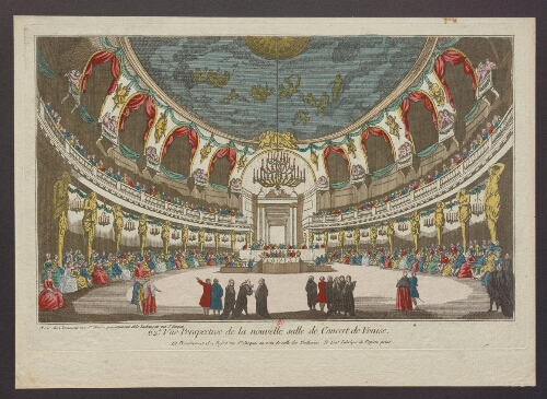 62ème Vue perspective de la nouvelle salle de Concert de Venise