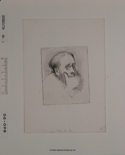 [Portrait de Degas de 3/4 à droite] [1er état]