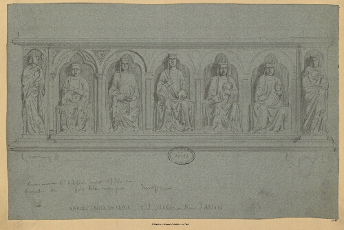 Naples, Santa Chiara, Tombeau de Jeanne ou Marie d'Artois : sarcophage