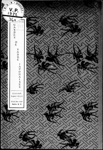Gardes de sabre japonaises. Collection Raphaël Collin : [vente des 12 et 13 mai 1922]