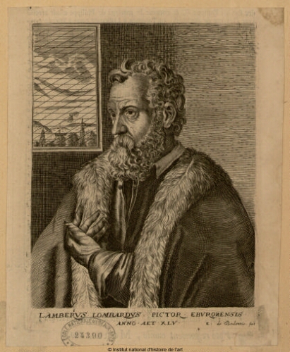 Lambertus Lombardus, pictor eburonensis, anno aet. XLV